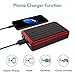 iClever 450A Peak 10000mAh Portable Car Jump Starter (up to 4.5L Gas, 3.0L Diesel Engine) Battery Booster Phone Charger Power Bank (Black)