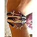 2PCS Nautical Bracelets for Women Navy Rudder Anchor Braided Weave Leather Rope Leisure Bracelet Style Collection BLUETOP