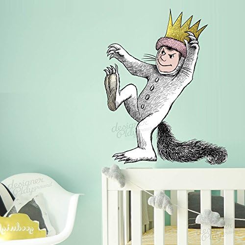 Designer Playground Where the Wild Things are Max snarling with claws wall decal ( 24” x 31” ) MT037