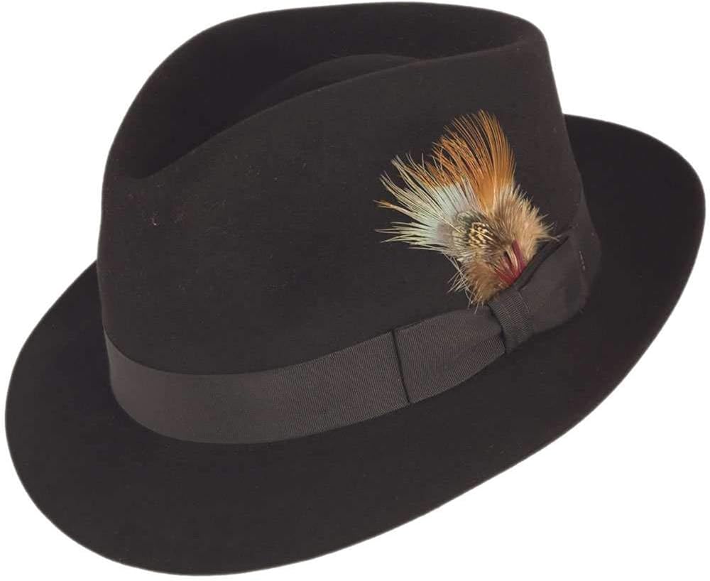 Stetson Benchley Beaver Fur Felt Fedora at Amazon Men’s Clothing store
