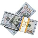 EWIBUSA 100 pcs Bills 10,000 Dollar Props Money magic Props Advertising &amp; Novelty Real Looking New Style Copy Double-Sided Printing for Movie