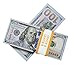 EWIBUSA 100 pcs Bills 10,000 Dollar Props Money magic Props Advertising & Novelty Real Looking New Style Copy Double-Sided Printing for Movie