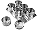 6 Piece Magnetic Spice Rack Space Saver w/See-Through Lids