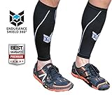 Calf Compression Sleeves (2 pcs) - Designed to Relieve Shin Splints, Calf & Lower Leg Pain - Improve Muscular Endurance & Accelerate Recovery - Sized for Men & Women (Calf 12