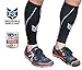 Calf Compression Sleeves (2 pcs) - Designed to Relieve Shin Splints, Calf & Lower Leg Pain - Improve Muscular Endurance & Accelerate Recovery - Sized for Men & Women (Calf 12