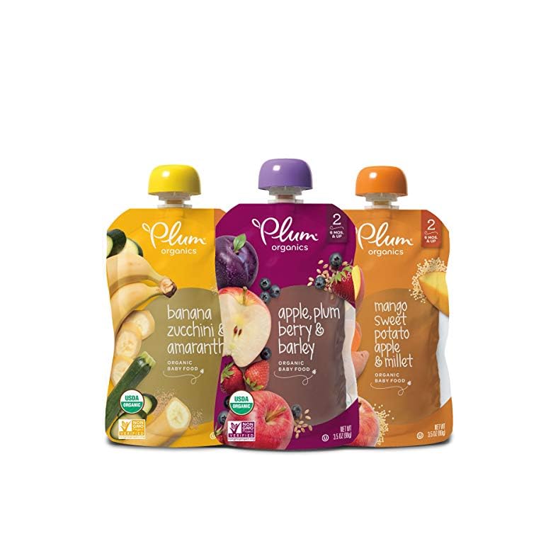 Plum Organics | Stage 2 | Organic Baby Food Meals [6+ Months] | Fruit, Veggie & Grain Variety Pack | 3.5 Ounce Pouch…