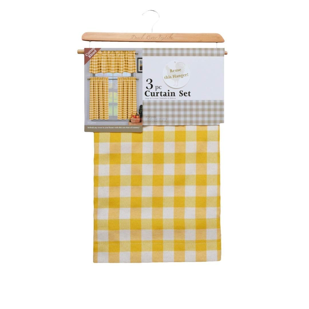 Best Yellow Kitchen Curtains And Valances Set