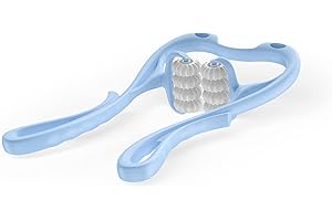 VOYOR-HEALTH VOYOR Neck Massager Roller, Neck Massager for Pain Relief Deep Tissue Shiatsu Massager Portable with 8 Balls, Handheld Trigger Point in Neck, Shoulder, Waist, and Legs Relaxer MS410 (Blue)