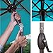 Abba Patio 9ft Patio Umbrella Outdoor Market Table Umbrella with Push Button Tilt and Crank for Garden, Lawn, Deck, Backyard & Pool, 8 Sturdy Ribs, Turquoise