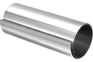 uxcell 304 Stainless Steel Foil Roll，0.5mm x 200mm x 1M Polished Finish Metal Strip Plate Sheet for Crafts, Electronic Equipm