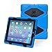 KIDSPR 5766062 Super Protect Shockproof and Rainproof Case with Built-in Screen Protector for Apple iPad 2/3/4, 2015 - Blue/Black