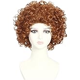 SisiruKou Women or Wig Reddish Brown Short Curly Wig Halloween Costume Wigs