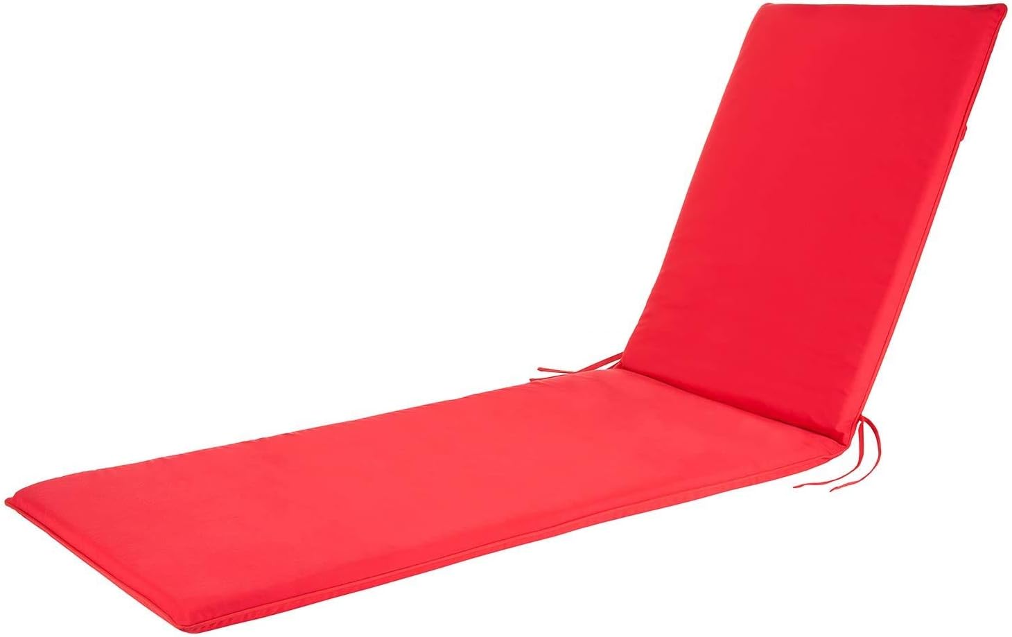 GUIYINGHUI Solid color Foldable Durable Sun lounger cushion Elastic straps Casual Polyester Portable Hard-wearing Breathable- Red