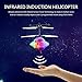 REALACC Flying UFO Helicopter Ball Mini Helicopter Infrared Induction Helicopter with Led Light RC Toy RC Flying Ball RC Infrared Induction for Kid Teenagers