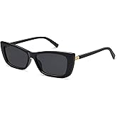Appassal Retro Rectangle Sunglasses for Women Trendy Cateye 90s Narrow Vintage Sunnies AP3724