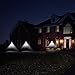 [UPDATED VERSION] 3 Modes Solar Light,ZZSY 20 LED Solar Powered Motion Sensor Light,Wireless Waterproof Outdoor Security Light for Driveway,Yard,Wall with Motion Activated Auto On/Off White 4 Pack