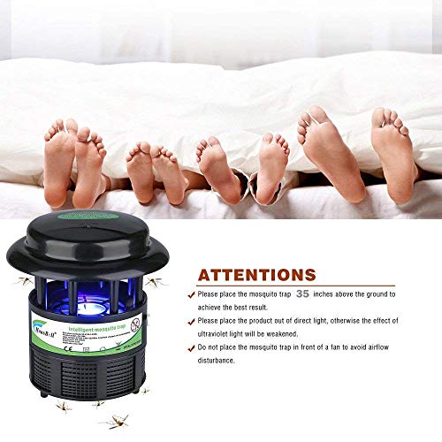 HAUSBELL Mosquito Killer Lamp, Bug Zapper, Mosquito Trap, Pests Trap, Bug Control Inhaler, USB Powered. Works Great with Mosquito Lure (Not Included)