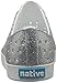 Native Shoes Unisex-Child Jefferson Junior-K Slip-On, Silver Bling/Shell White, J3 M US Little Kid