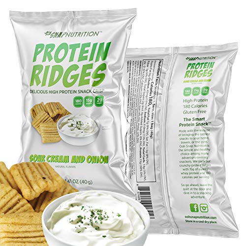 Ooh Snap Nutrition Protein Ridges Gluten Free and All Natural Whey Protein Chips Low