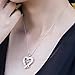 Caperci Sterling Silver MOM Heart Pendant Necklace - Best Christmas Day Jewelry Gifts Idea for Mom