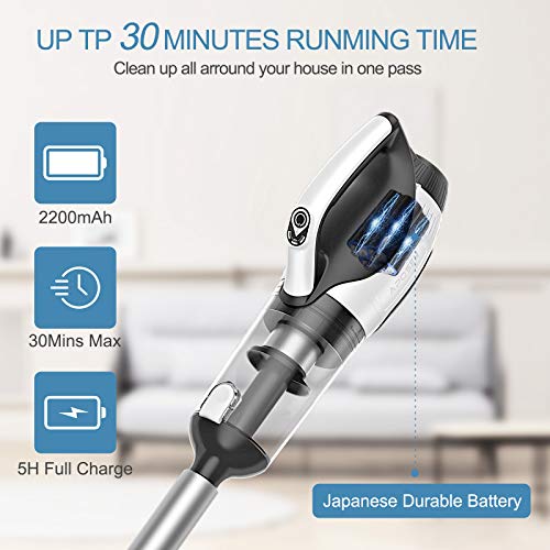 APOSEN Cordless Vacuum Cleaner, 4 in 1 Stick Handheld Vacuum Cleaner