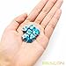 Bescon Mini Gemini Two Tone Polyhedral RPG Dice Set 10MM, Mini RPG Dice Set D4-D20 in Tube Packaging, Assorted Colored of 42pcs (7X6
