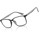 BLUEMOKY Blue Light Reading Glasses for Men，Sport Square Frame Readers, Anti Glare Computer Glasses