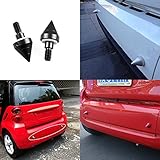 Black Tail Cone Front or Rear Bumper Protector Spikes Guards Anti-Collision Spike For SMART