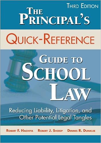 Amazon Com The Principal S Quick Reference Guide To School Law