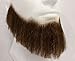 Full Character Beard MEDIUM BROWN w/Spirit Gum - REALISTIC! 100% Human Hair - Adhesive Included - no. 2024 - Perfect for Theater!