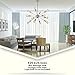Modern Sputnik Chandelier Lighting 12 Lights Italian Designed Pendant Lighting Mid-Century Ceiling Light Fixture Brushed Nickel by TUDOLIGHT