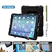 ACEGUARDER Apple Ipad Air Ipad 5 Case Waterproof Rainproof Shockproof Kids Proof Case for Ipad 5 (Gifts Outdoor Carabiner + Whistle + Handwritten Touch Pen) (Aceguarder Brand) (APPLE/BLACK)