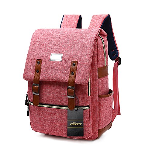 Puersit backpack for laptop up to 15-inch, woman canvas…