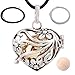 EUDORA Harmony Bola Mini Heart Pendant Wishing Ball Aromatherapy Essential Oil Diffuser 20 Inches Necklace