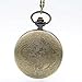 Vintage Cool Flash Quartz Pocket Watch Analog Pendant Necklace Chain Mens Boys Gifts