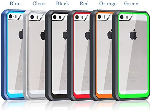 Crosstree iPhone SE Case , Also Fit Apple iPhone 5 And 5S Case [Unicorn Beetle] Clear Transparent Hybrid Protective Bumper Case For iPhone 5/5S/SE (Green)