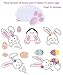 Large Easter Window Stickers Easter Window Decorations, Bunny Footprints Easter Window Clings, Spring Decorations for Window, Easter Window Clings Stickers for Glass Windows by MISS FANTASY