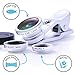 Phone Lens Kit 3 in 1 Clip-On+180° Degree Fisheye Lens+0.67 Wide Angle Lens+10X Macro Lens for iPhone, Samsung Galaxy, iPad, Android Devices and Smartphones with Flat Camera by TechArtists