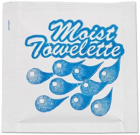SFC Fresh Nap Moist Towelettes, 4 x 7, White, Lemon, 1000/Carton (35807)