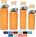 MIRA 40 Oz Stainless Steel Vacuum Insulated Wide Mouth Water Bottle | Thermos Keeps Cold for 24 hours, Hot for 12 hours | Double Walled Powder Coated Travel Flask | Pumpkin