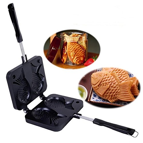 Phantomx Bung-A-Pang Fish Shaped Waffle Pan Maker 2 Cast Korean Home Cooking Food