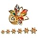 KUBOOZ Fashion Colorful Dream Flower Elegant Ear Plugs Tunnels Gauges Stretcher Piercings Jewelry