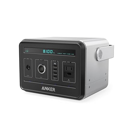 Anker PowerHouse (434Wh/120,600mAh ポータブル電源) 【静音インバーター/USB & AC & DC出力対応/PowerIQ搭載】 キャンプ、緊急・災害時バックアップ用電源