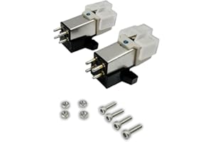 EOSORSSA AT3600L Magnetic Record Player Cartridge Fit for Record Player At3600L, Pure Sound Moving Magnet Phonograph Cartridge (2 Pcs)