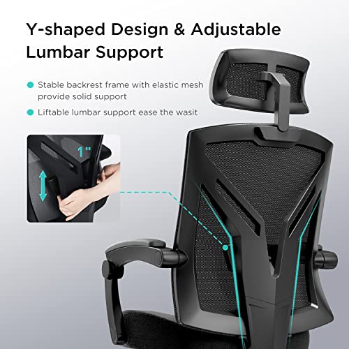 Hbada Ergonomic Office Chair High Back Desk Chair Recliner Chair With