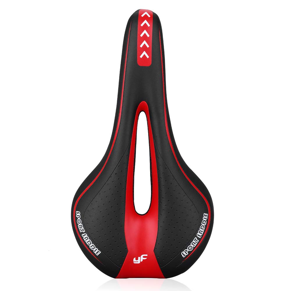 VOANZO Mountain Bike Saddles Bicycle Seat Memory Sponge Cushion Pad with Central Relief Zone for Road Bike and Mountain Bike