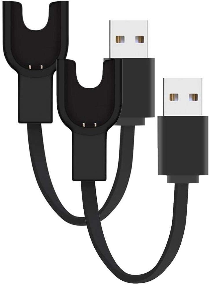 Replacement USB Charger Cable Compatible Xiaomi 3 Band Miband 3nd Wristband Accessories 2PCS (2ch)