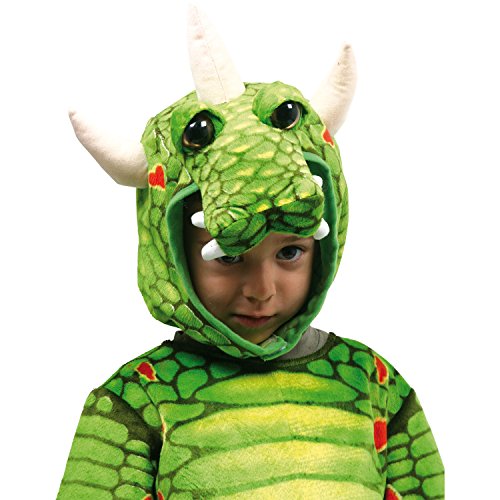 small foot Kinderkostüm Drache, inkl. Masken-Kapuze, Handschuhen und Schwanz, Kleidergröße 80-86, Dragon 5636, mehrfarbig, Einheitsgröße – Bild 4
