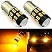 JDM ASTAR Super Bright 5730 Chipsets 1156 1141 1073 7506 LED Bulbs with Projector,Amber Yellow