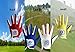 Golf Gloves Junior Kids Youth Toddler Boys Girls Left Hand Right Hand Dura Feel White Blue Red Yellow Golf Glove Extra Value 2 Pack Age 4-11 Years Old (Medium(Age 5-6) White, Worn on Left Hand)